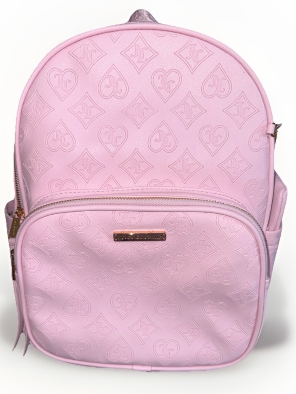 Juicy Couture Backpack + Mini Coin Purse Logo Wordplay Bag Pink Full Size New